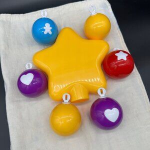Step2 My First Christmas Tree Replacement Parts Star Lot of 6 Ornaments Plastic